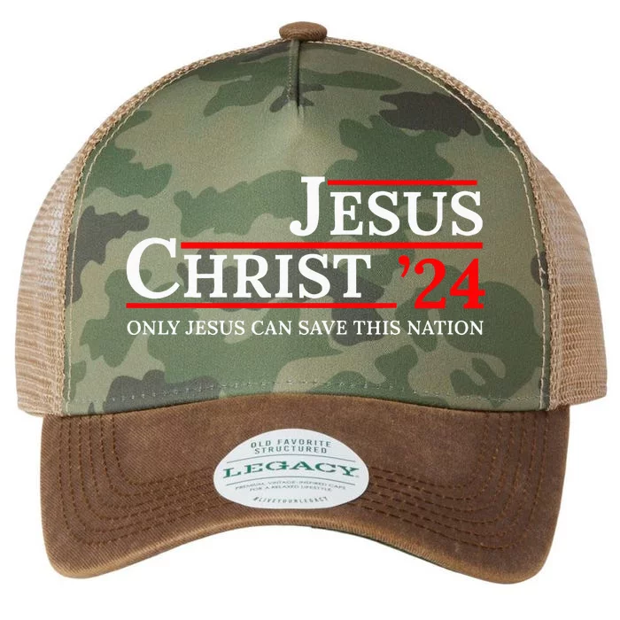 Jesus Christ 24 Only Jesus Can Save This Nation Legacy Tie Dye Trucker Hat