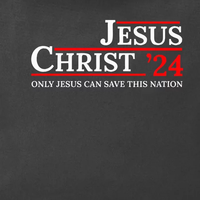 Jesus Christ 24 Only Jesus Can Save This Nation Zip Tote Bag