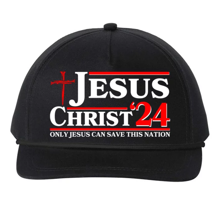 Jesus Christ 2024: The Ultimate Redeemer Only Jesus Can Save This Nation Snapback Five-Panel Rope Hat