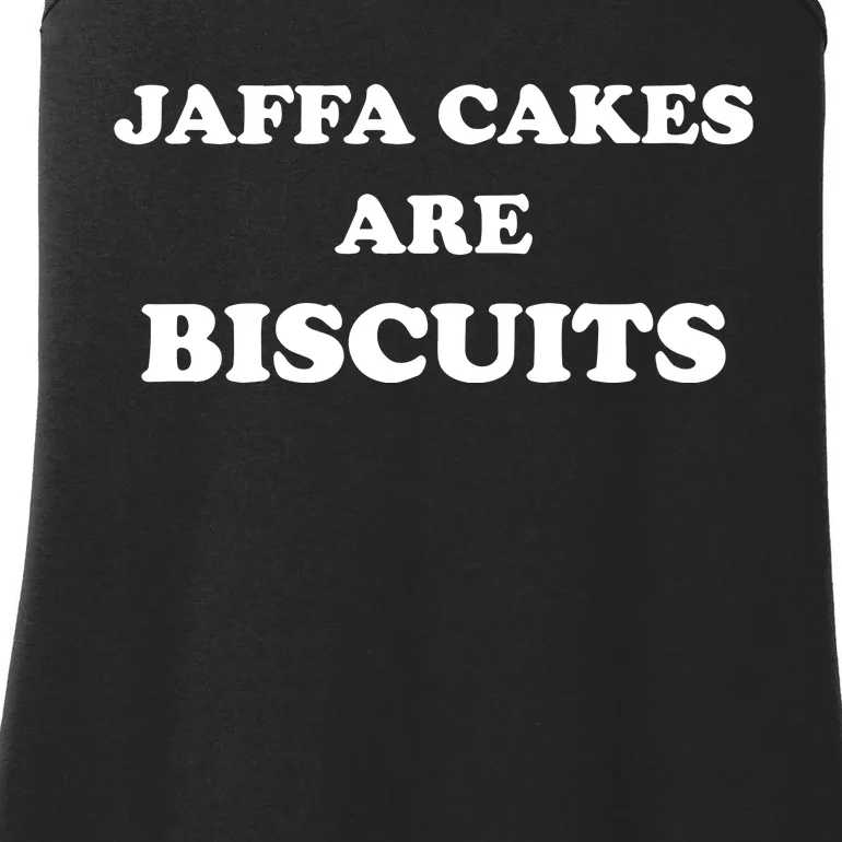 Jaffa Cakes Are Biscuits Ladies Essential Tank