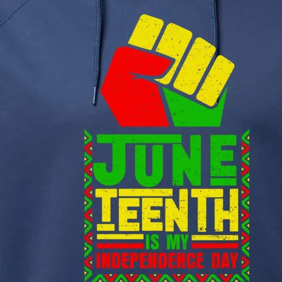 Juneteenth Celebrate African Independence Day Gift Performance Fleece Hoodie