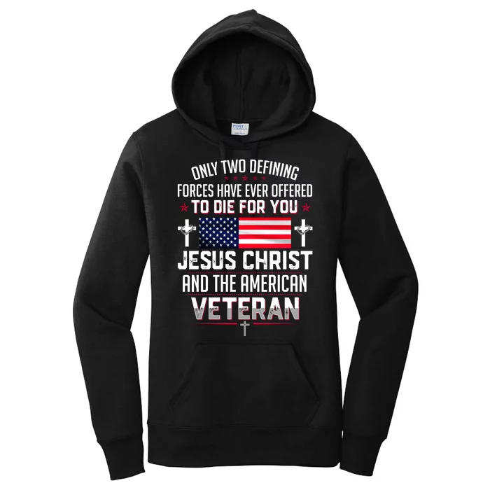 Jesus Christ And The American Veteran Women's Pullover Hoodie