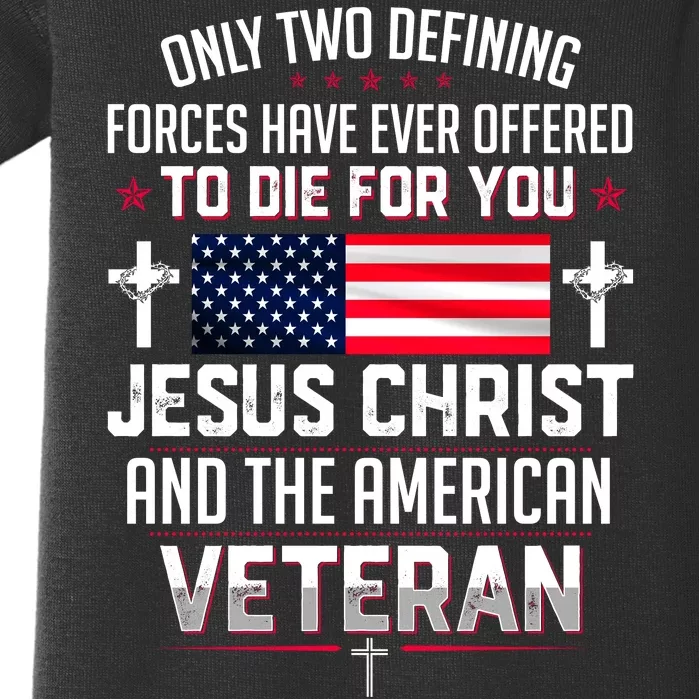 Jesus Christ And The American Veteran Baby Bodysuit