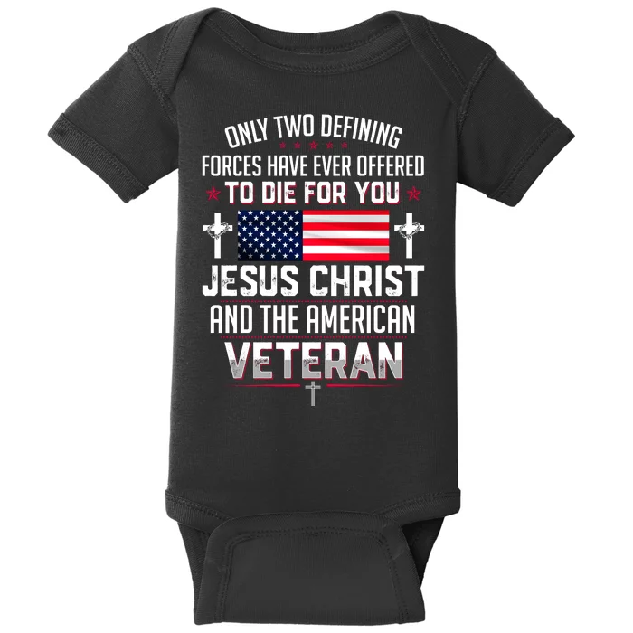 Jesus Christ And The American Veteran Baby Bodysuit