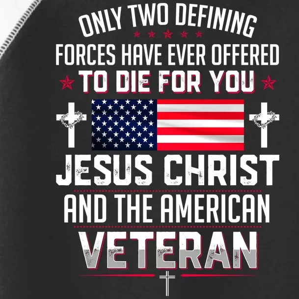 Jesus Christ And The American Veteran Toddler Fine Jersey T-Shirt