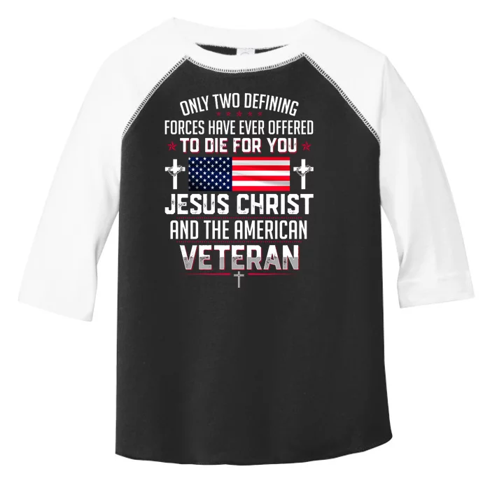 Jesus Christ And The American Veteran Toddler Fine Jersey T-Shirt