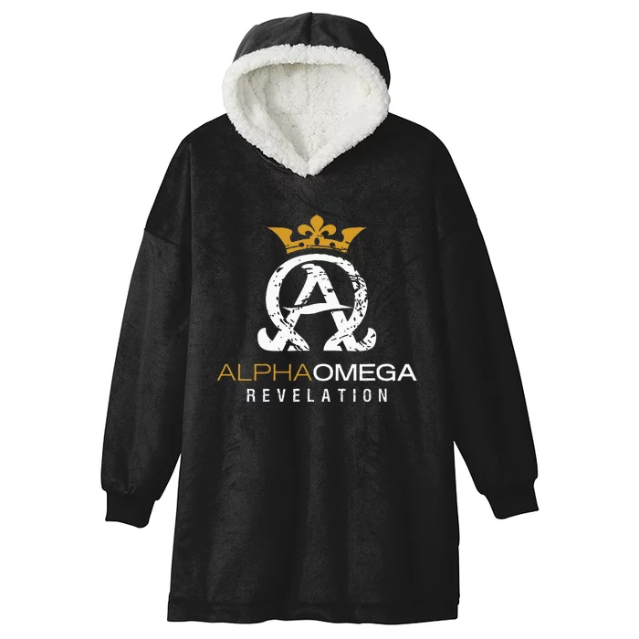 Jesus Christ Alpha And Omega Book Revelation Hooded Wearable Blanket