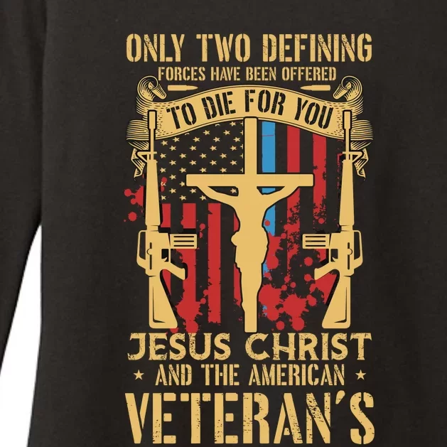 Jesus Christ And The American Veteran's Womens CVC Long Sleeve Shirt