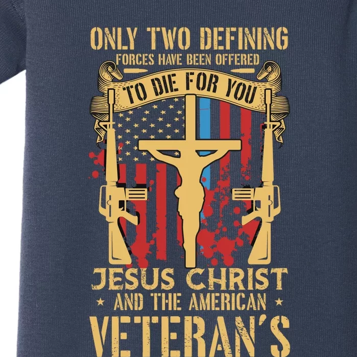 Jesus Christ And The American Veteran's Baby Bodysuit