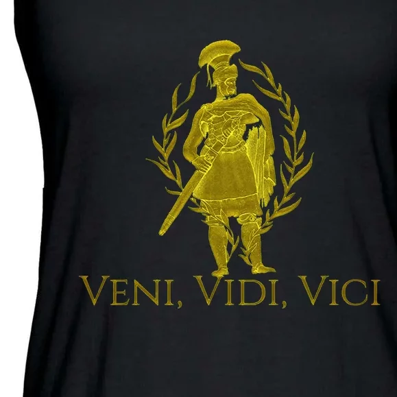 Julius Caesar Ancient Rome Veni Vidi Vici Ladies Essential Flowy Tank