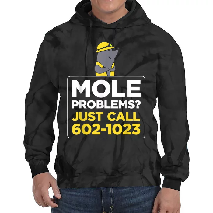 Just Call Avogadro's Number. Mole Day Tie Dye Hoodie