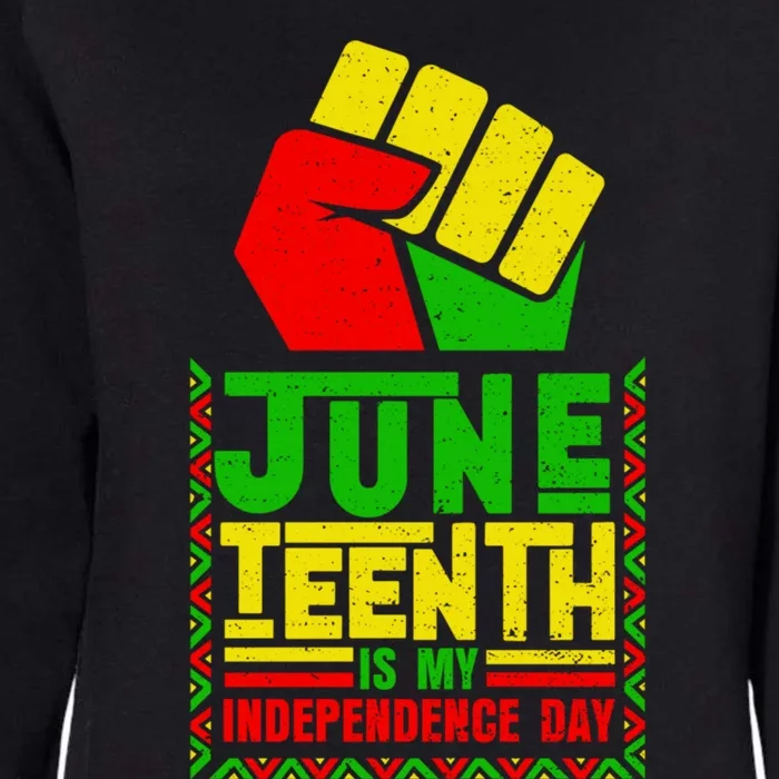 Juneteenth Celebrate African Independence Day Gift Womens California Wash Sweatshirt