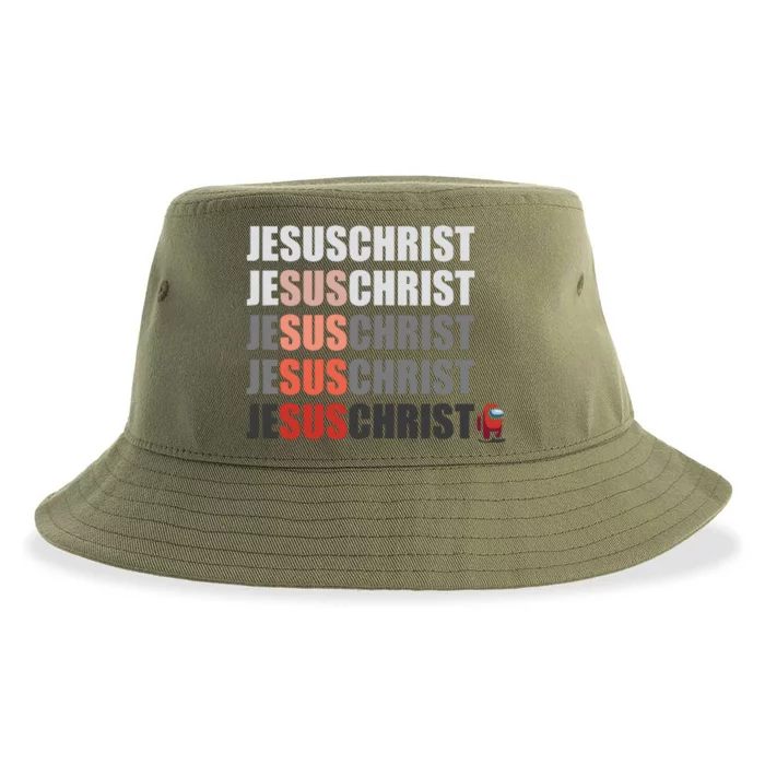 Jesus Christ Among Us Sustainable Bucket Hat