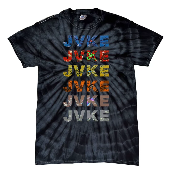 Jvke Colorful And Butterfly Vintage Retro Tie-Dye T-Shirt