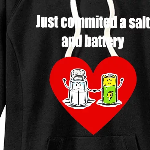 Just Commited A Salt And Battery Women's Fleece Hoodie