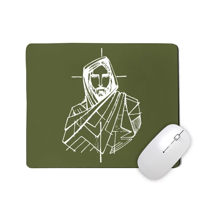 Jesus Christ And A Cross Mousepad