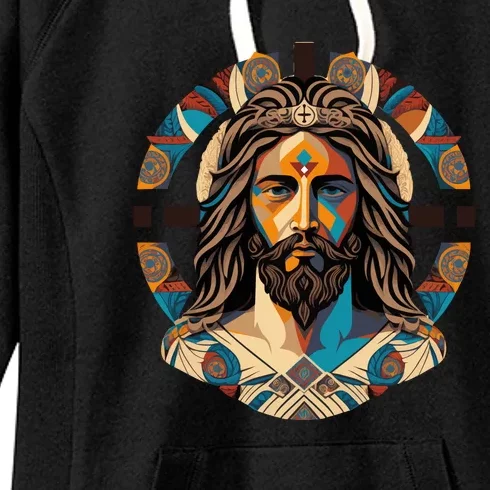 Jesus Christ Art Women's Fleece Hoodie