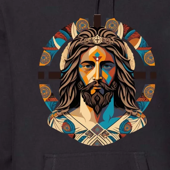 Jesus Christ Art Premium Hoodie