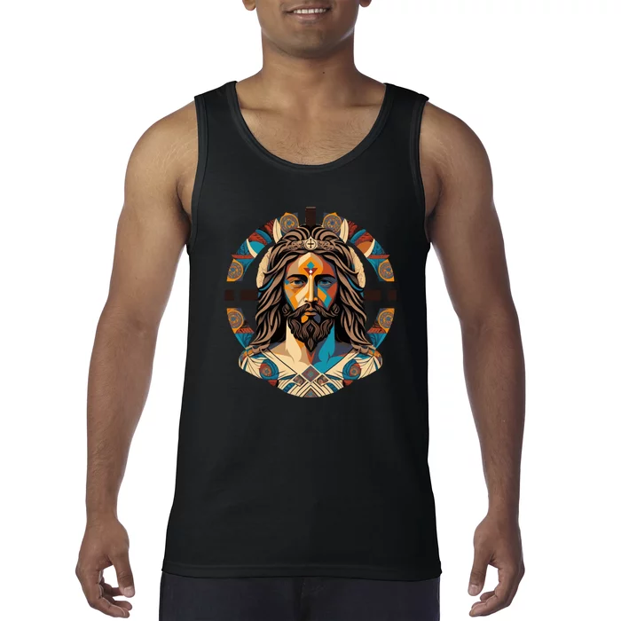 Jesus Christ Art Tank Top