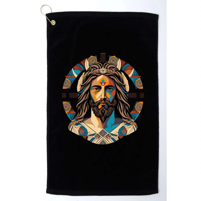 Jesus Christ Art Platinum Collection Golf Towel