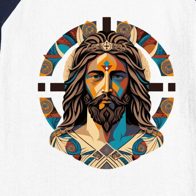 Jesus Christ Art Baseball Sleeve Shirt