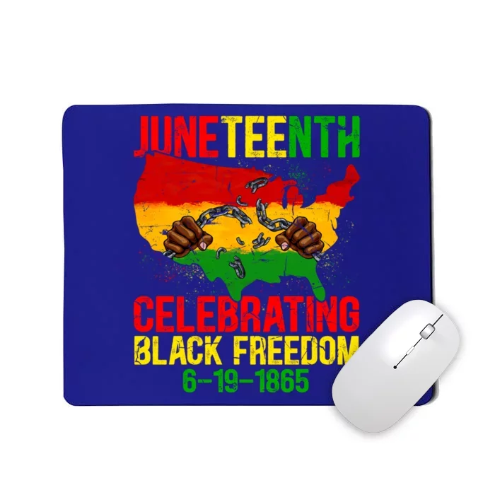 Juneteenth Celebrating African American Pride Black Freedom Gift Mousepad