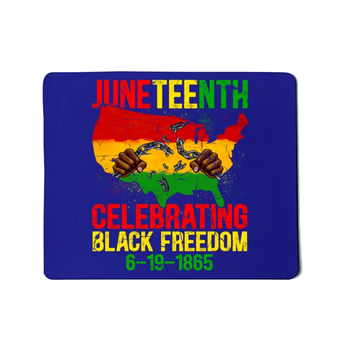 Juneteenth Celebrating African American Pride Black Freedom Gift Mousepad