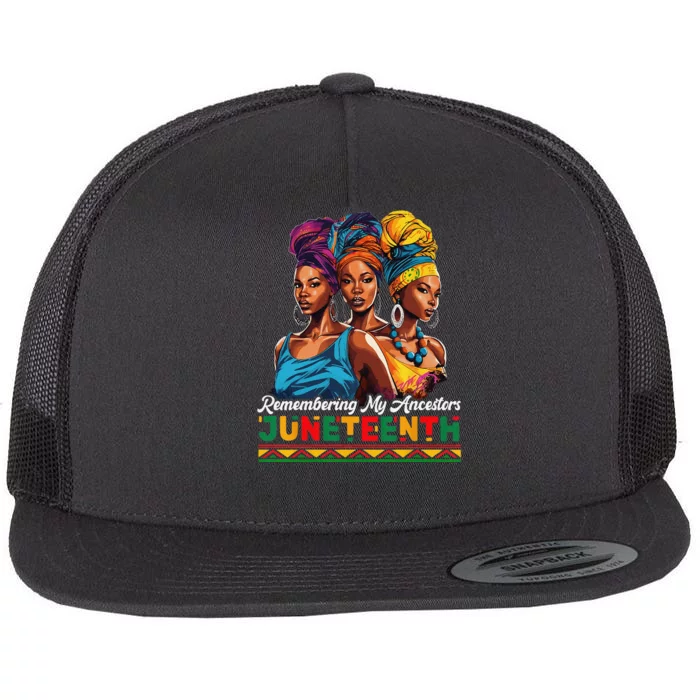 Juneteenth Celebrate African American Freedom Day Flat Bill Trucker Hat