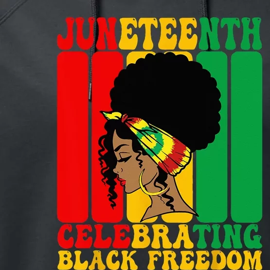 Juneteenth Celebrating Black Freedom 1865 African American Performance Fleece Hoodie