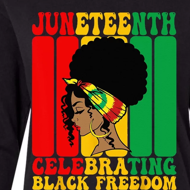 Juneteenth Celebrating Black Freedom 1865 African American Womens Cotton Relaxed Long Sleeve T-Shirt