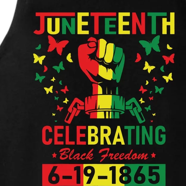 Juneteenth Celebrating Black Freedom 1865 African American Ladies Tri-Blend Wicking Tank