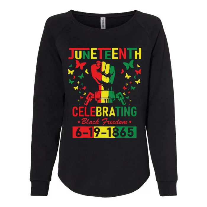 Juneteenth Celebrating Black Freedom 1865 African American Womens California Wash Sweatshirt