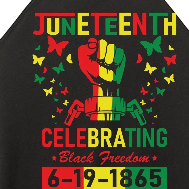 Juneteenth Celebrating Black Freedom 1865 African American Women’s Perfect Tri Rocker Tank