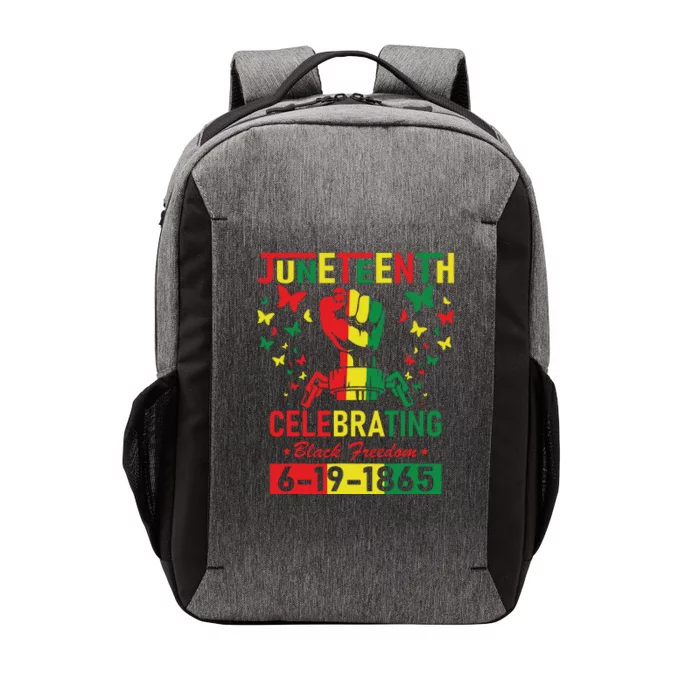 Juneteenth Celebrating Black Freedom 1865 African American Vector Backpack