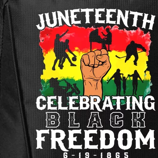 Juneteenth Celebrating Black Freedom 1865 African History Gift City Backpack