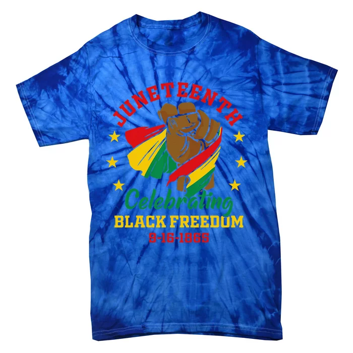 Juneteenth Celebrate Black Freedom Day Tie-Dye T-Shirt