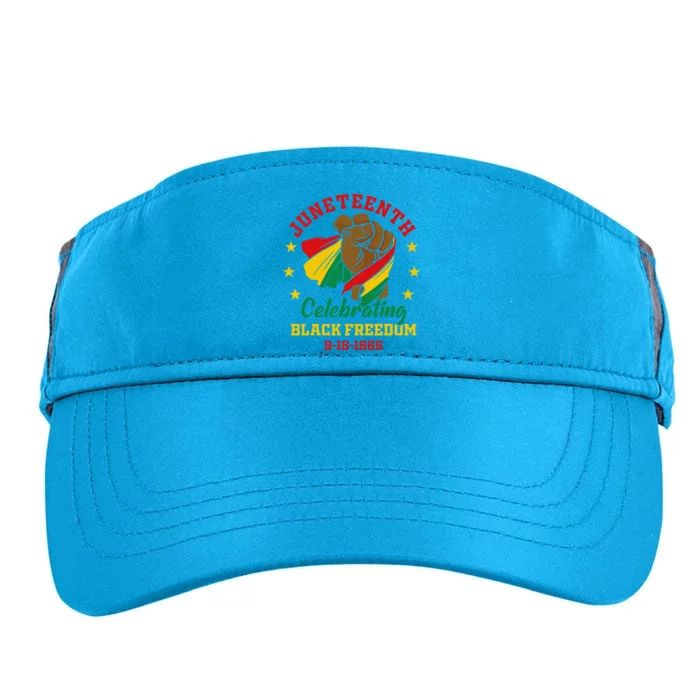 Juneteenth Celebrate Black Freedom Day Adult Drive Performance Visor