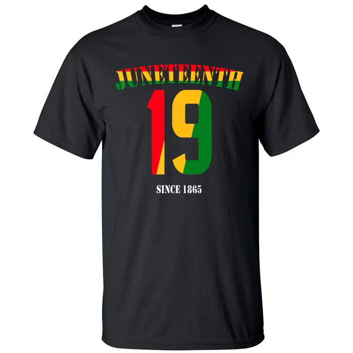 Juneteenth Cool Black History June 19 2024 Awesome Flag Tall T-Shirt