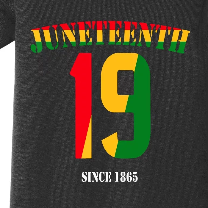 Juneteenth Cool Black History June 19 2024 Awesome Flag Baby Bodysuit