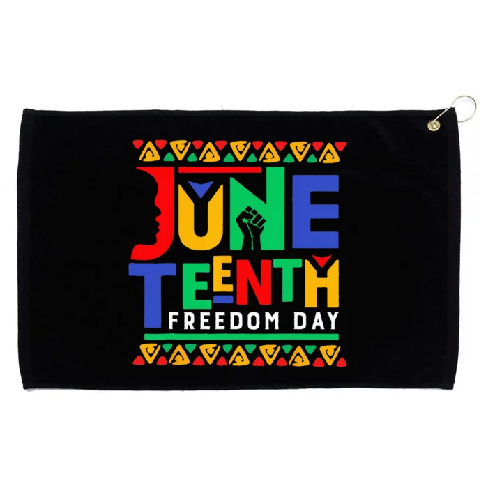 Juneteenth Celebrate Black Freedom Funny Grommeted Golf Towel