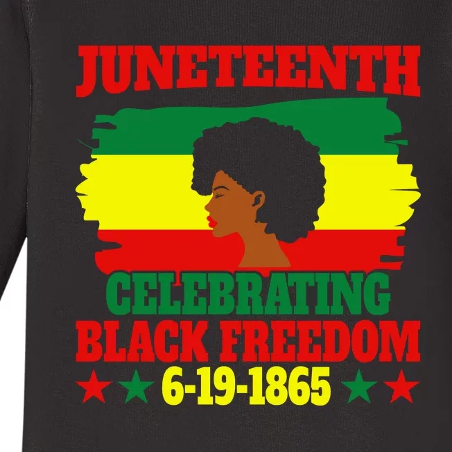 Juneteenth Celebration Black Freedom Commemoration Baby Long Sleeve Bodysuit