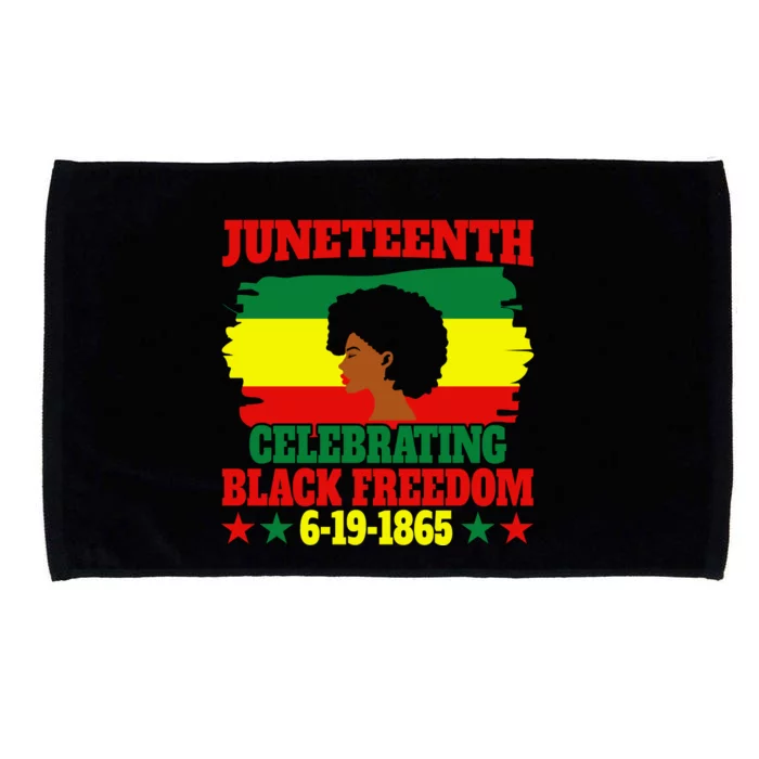 Juneteenth Celebration Black Freedom Commemoration Microfiber Hand Towel