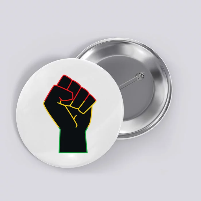 Juneteenth Celebrates Black African American Freedom Fist Button