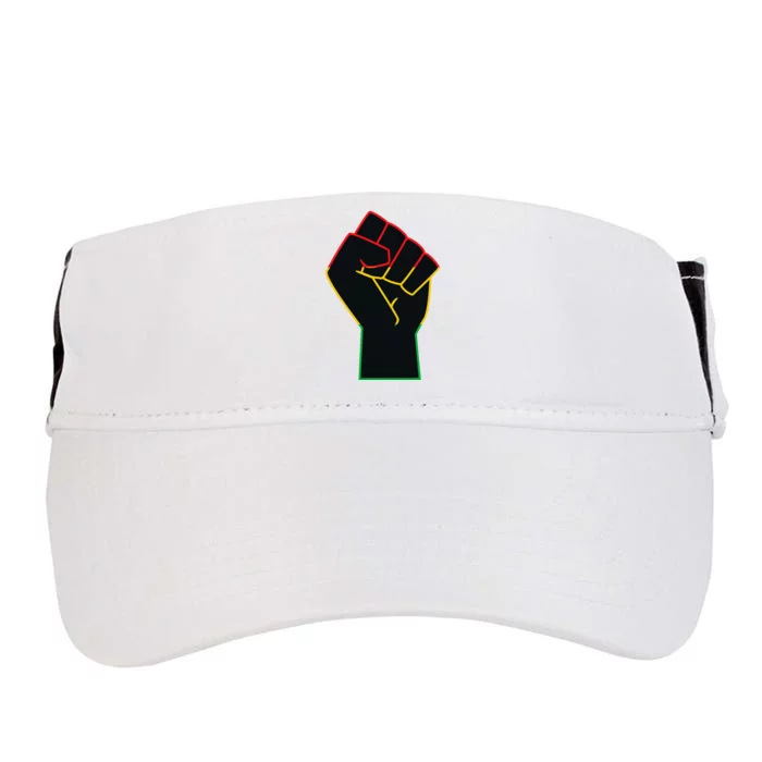 Juneteenth Celebrates Black African American Freedom Fist Adult Drive Performance Visor