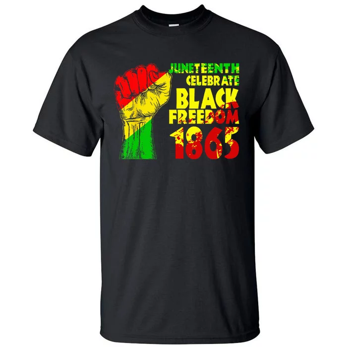 Juneteenth Celebrate Black Freedom 1865 History Month Tall T-Shirt