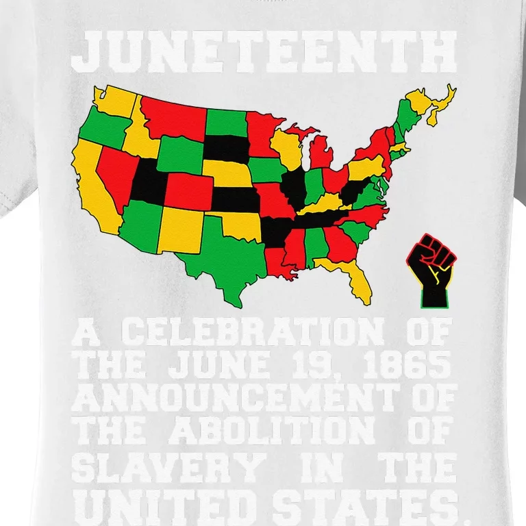 Juneteenth Celebrates Black African American Freedom History Women's T-Shirt