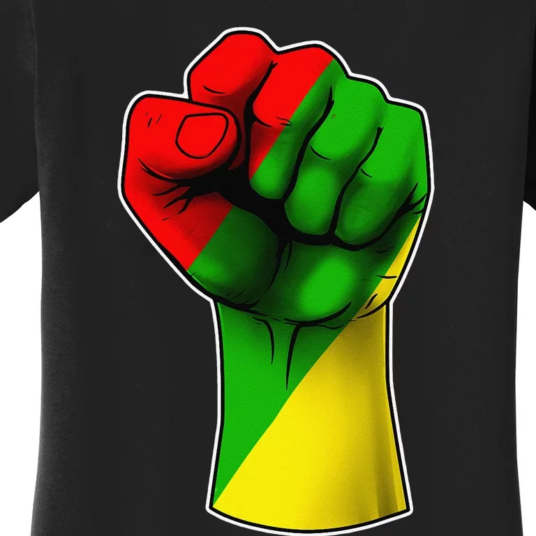 Juneteenth Celebrates Black African American Freedom Fist Women's T-Shirt