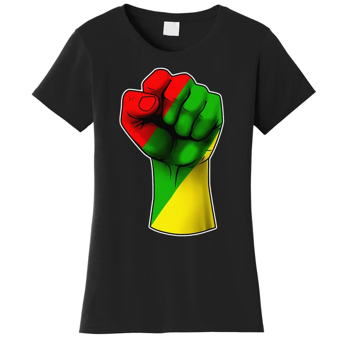 Juneteenth Celebrates Black African American Freedom Fist Women's T-Shirt