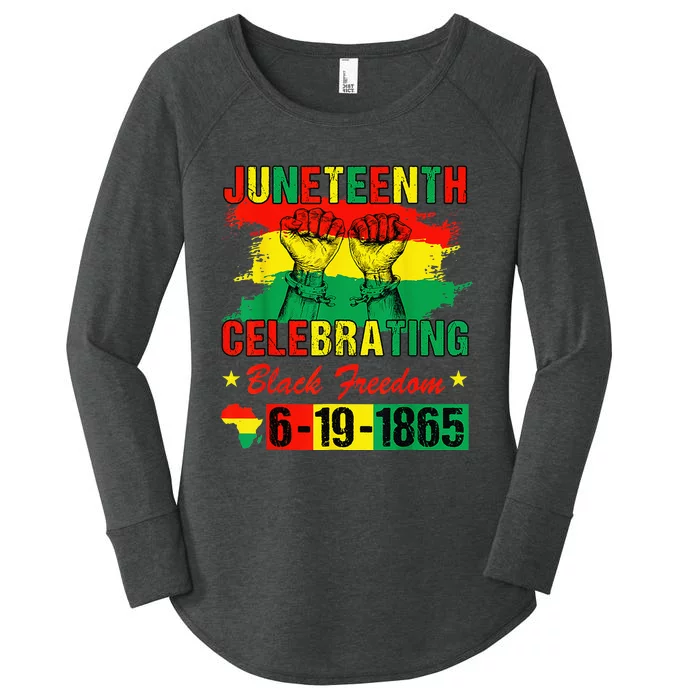 Juneteenth Celebrating Black Freedom 1865 African American Women's Perfect Tri Tunic Long Sleeve Shirt