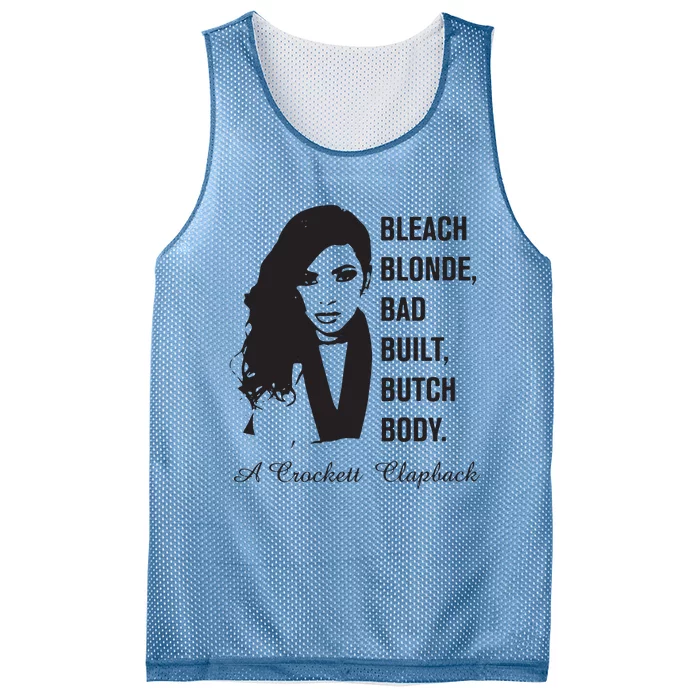 Jasmine Crockett Bleach Blonde Bad Built Butch Body Mesh Reversible Basketball Jersey Tank